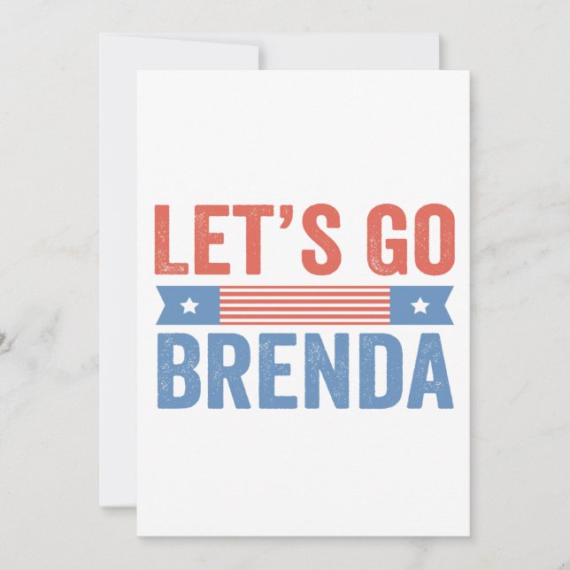 Let's Go Brenda American Election  Invitation (Front)
