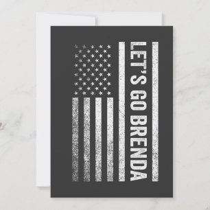 Let's Go Brenda American Flag Election  Invitation