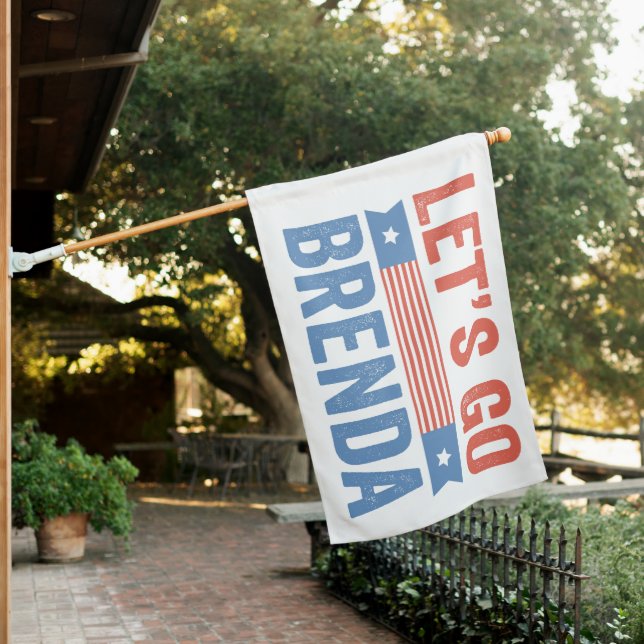 Let's go Brenda Kamala Election 2024  House Flag (In SItu)