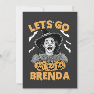 Let's Go Brenda Spooky Halloween Kamala Harris Holiday Card