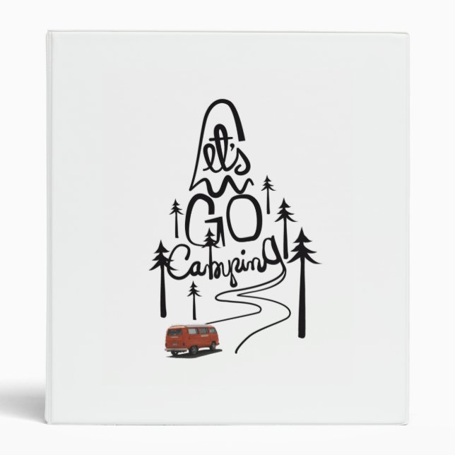 **LET'S GO CAMPING**  BINDER or PHOTO ALBUM (Front)