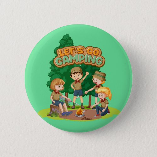 Lets Go Camping  Button
