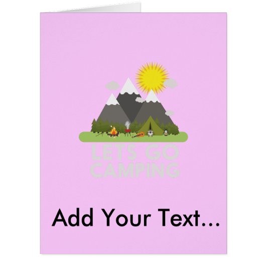 Lets go Camping Cards (Front)