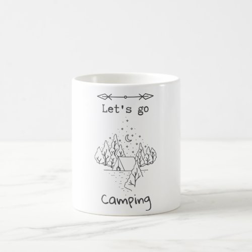 Lets Go Camping Coffee Mug