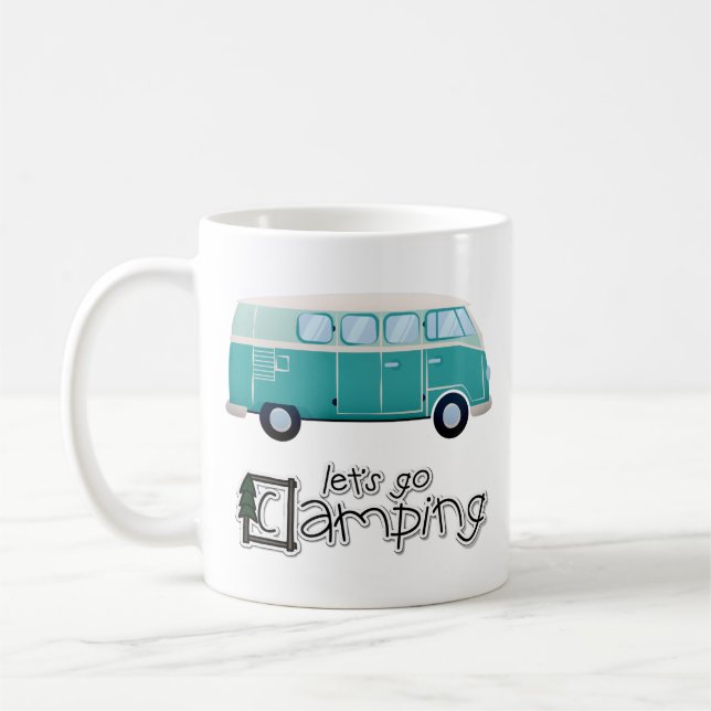 Let's Go Camping Coffee Mug (Left)