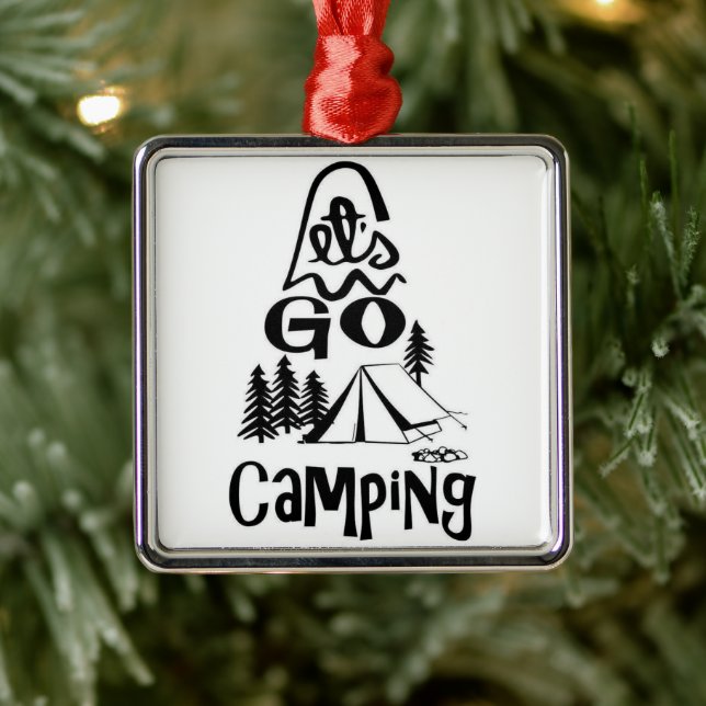 ***LET'S GO CAMPING*** FUN ANYTIME ORNAMENT (Tree)