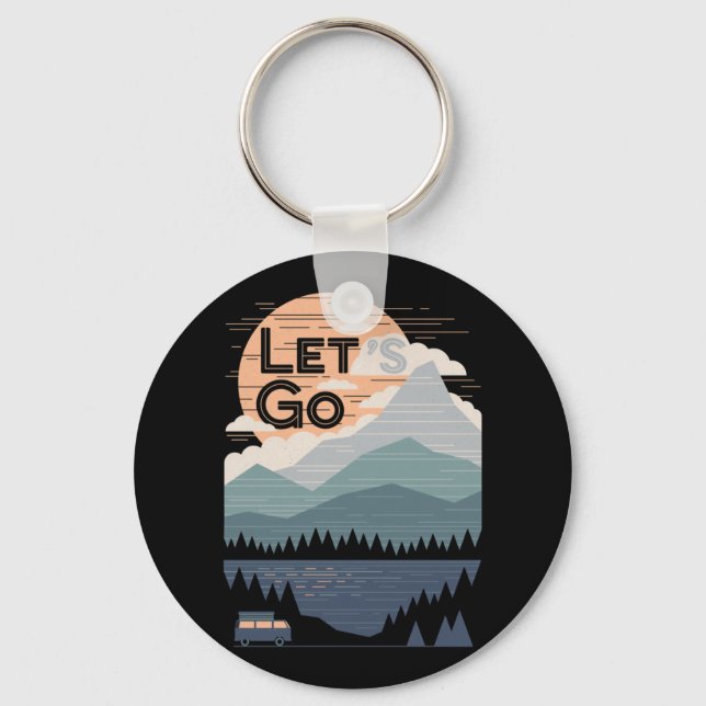 Let's Go Camping, Go Camp Keychain (Front)