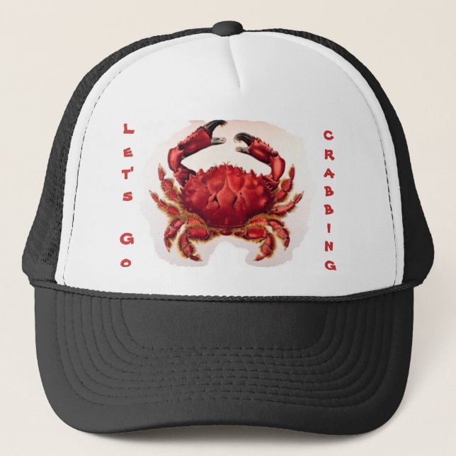 Let's Go CRABBING Hat (Front)