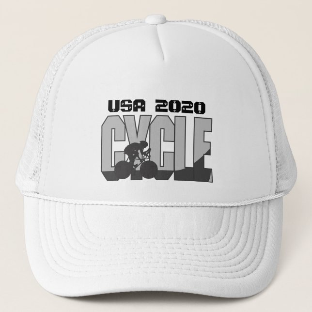 Lets Go Cycling - Trucker Hat (Front)