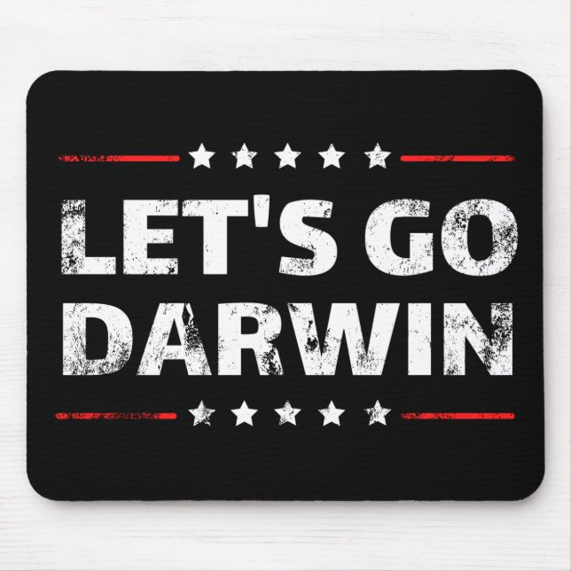 Let's Go Darwin Mouse Pad (Front)