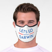 Let's Go Darwin Premium Face Mask (Worn)