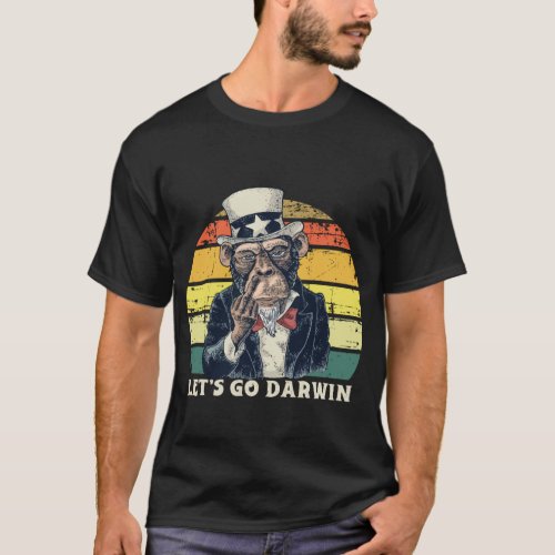 Lets Go Darwin Retro Gift  T_Shirt