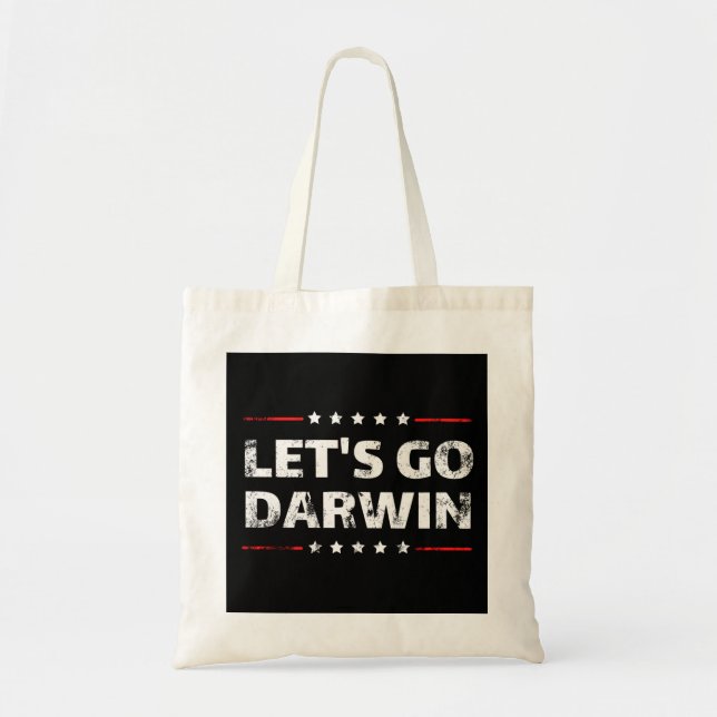 Let's Go Darwin Tote Bag (Front)