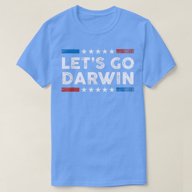 Lets Go Darwin US Flag Vintage T-Shirt (Design Front)