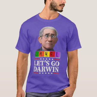Let's Go Darwin USA Flag Vintage Fauci Ouchie Scie T-Shirt