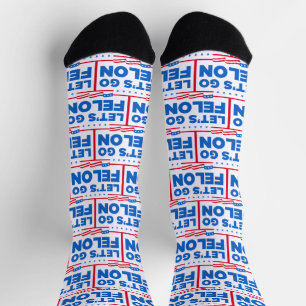 Let's Go Felon Anti-Trump Socks