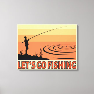 Let's Go Fishing Canvas Print
