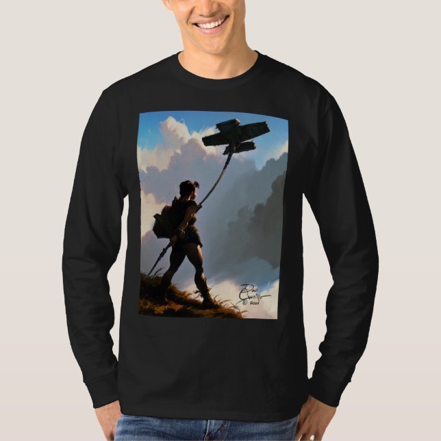 Let's Go Fly a Kite by Don Castillo Artist on FB T-Shirt (Front)