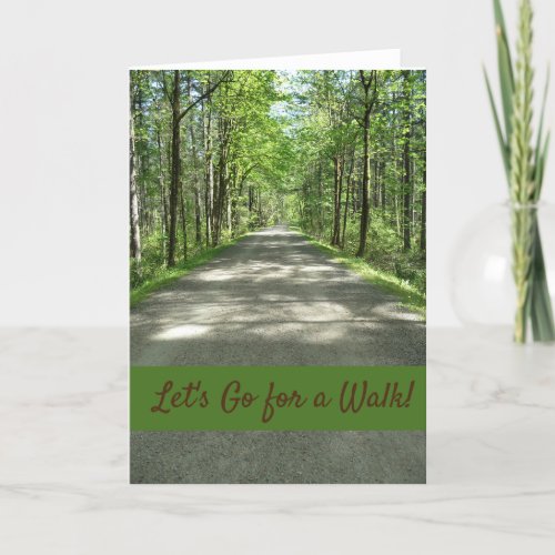 Lets Go for a Walk Card