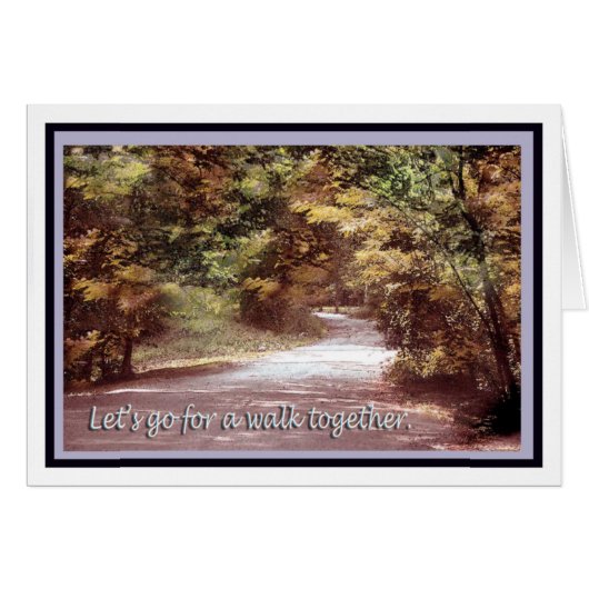 Let's Go For A Walk Cards (Front Horizontal)