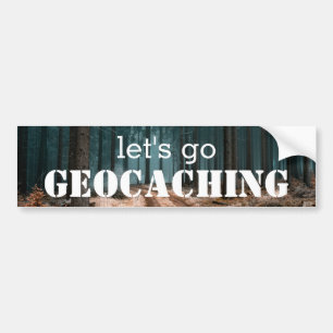 Let's Go Geocaching With Your Custom Photograph Bumper Sticker