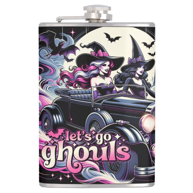 Let's Go Ghouls  Flask (Front)