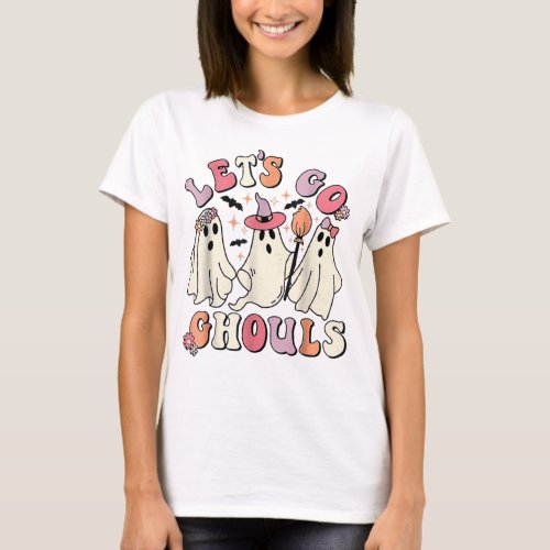 Lets Go Ghouls Halloween Ghost Shirt