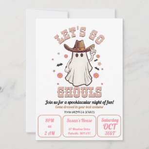 Lets Go Ghouls Invitation