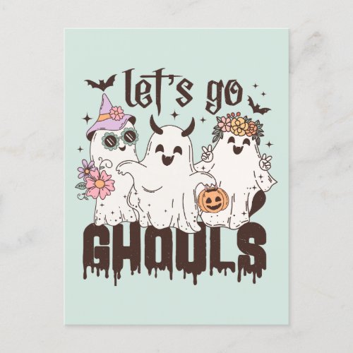 Lets go Ghouls  Postcard