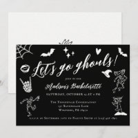 Let's Go Ghouls Spooky Whimsical Bachelorette