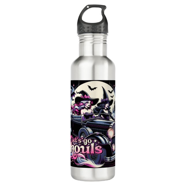 Let's Go Ghouls Stainless Steel Water Bottle (Front)