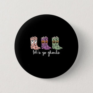 Let's Go Ghouls Western Cowgirl Boots Soky Hallowe Button