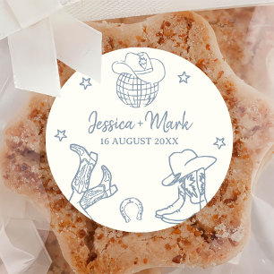 Let's Go Girl Nashville Bachelorette Party Classic Round Sticker