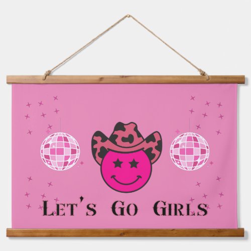 Lets Go Girls Bachelorette Party Decor Hanging Tapestry