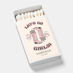 Lets Go Girls Cowgirl Bachelorette Matchboxes