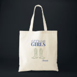 Let's go girls cowgirl Green Cute Bachelorette Tote Bag<br><div class="desc">Saddle up and keep your drinks cool with our "Let's Go Girls" Cowgirl Tote Bag! This stylish and practical can cooler is the perfect accessory for your cowgirl-themed adventures, adding a touch of flair and fun to your drinks. Designed with the bold and empowering "Let's Go Girls" message, our tote...</div>