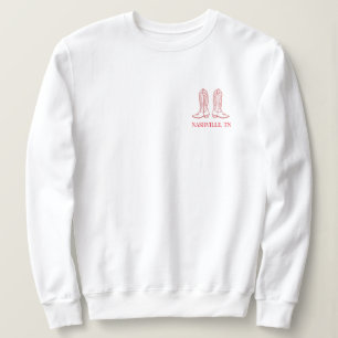 Let's go girls crewneck. Custom to city. Nashville Sweatshirt