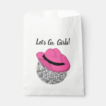 Let's Go Girls Disco Cowgirl Bachelorette Party Favor Bag
