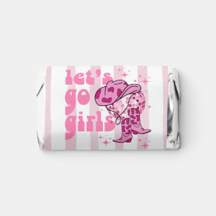 Lets Go Girls Disco Cowgirl Bachelorette Party  Hershey's Miniatures