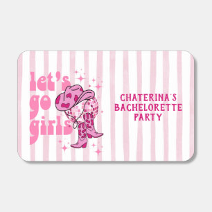 Lets Go Girls Disco Cowgirl Bachelorette Party Matchboxes