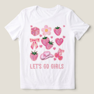 Lets Go Girls Disco Cowgirl Bachelorette Party Tri-Blend Shirt