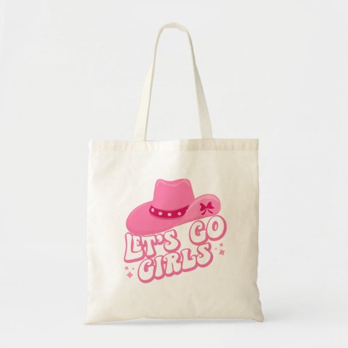 Lets Go Girls Girls Trip Retro Graphic Tote Bag