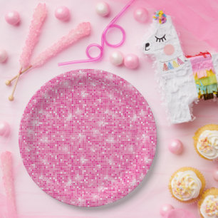 Let's Go Girls Pink Cowgirl Birthday Party  Paper Plates