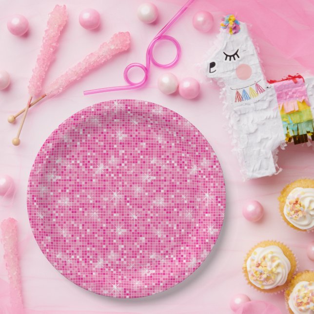 Let's Go Girls Pink Cowgirl Birthday Party  Paper Plates (Party)
