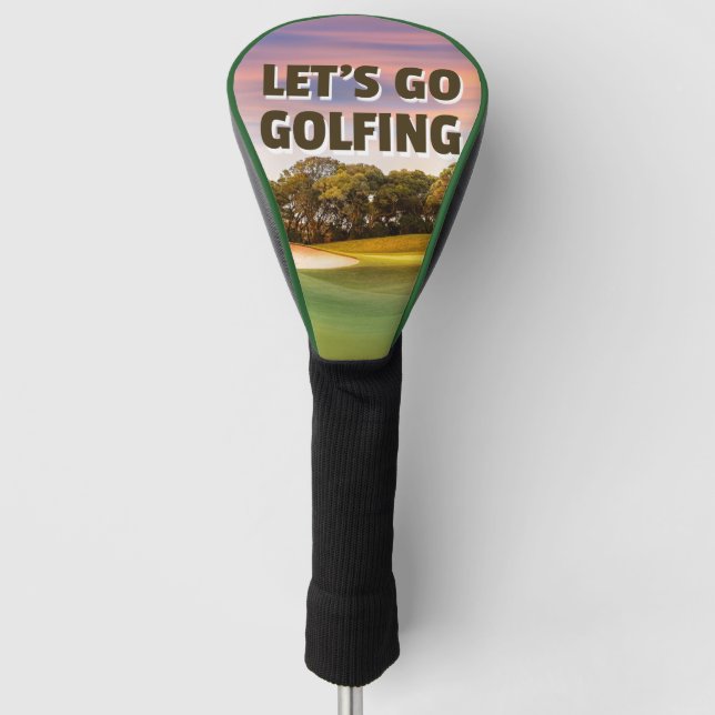 Let's Go Golfing Golf Head Cover (Front)