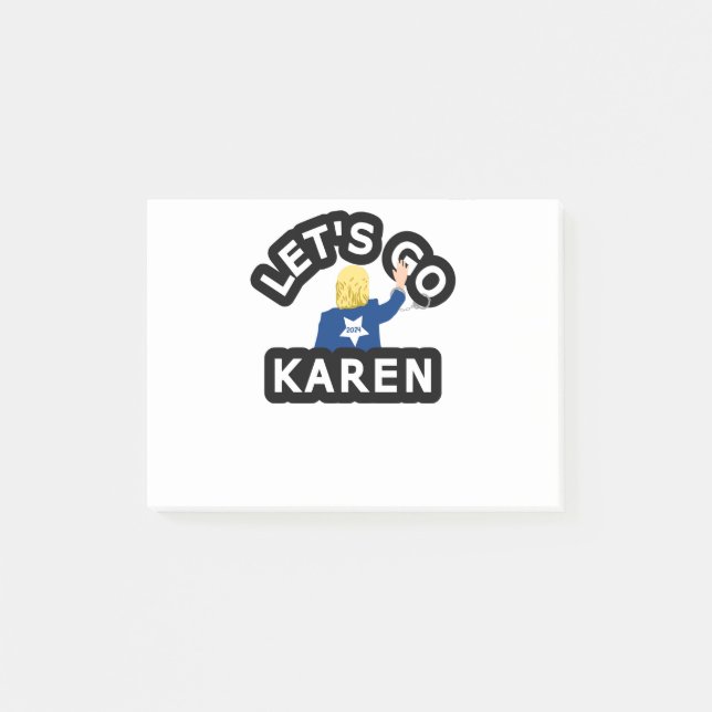LET'S GO KAREN POST-IT NOTES (Front)