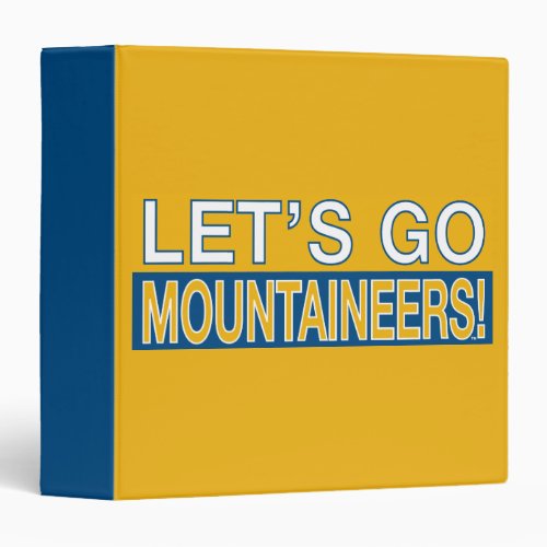 Lets Go Mountaineers Binder