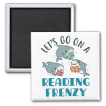 Let's Go On a Reading Frenzy Teacher Shark Magnet