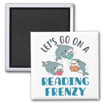 Let's Go On a Reading Frenzy Teacher Shark Magnet