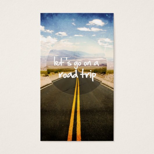 Let's go on a road trip (Front)